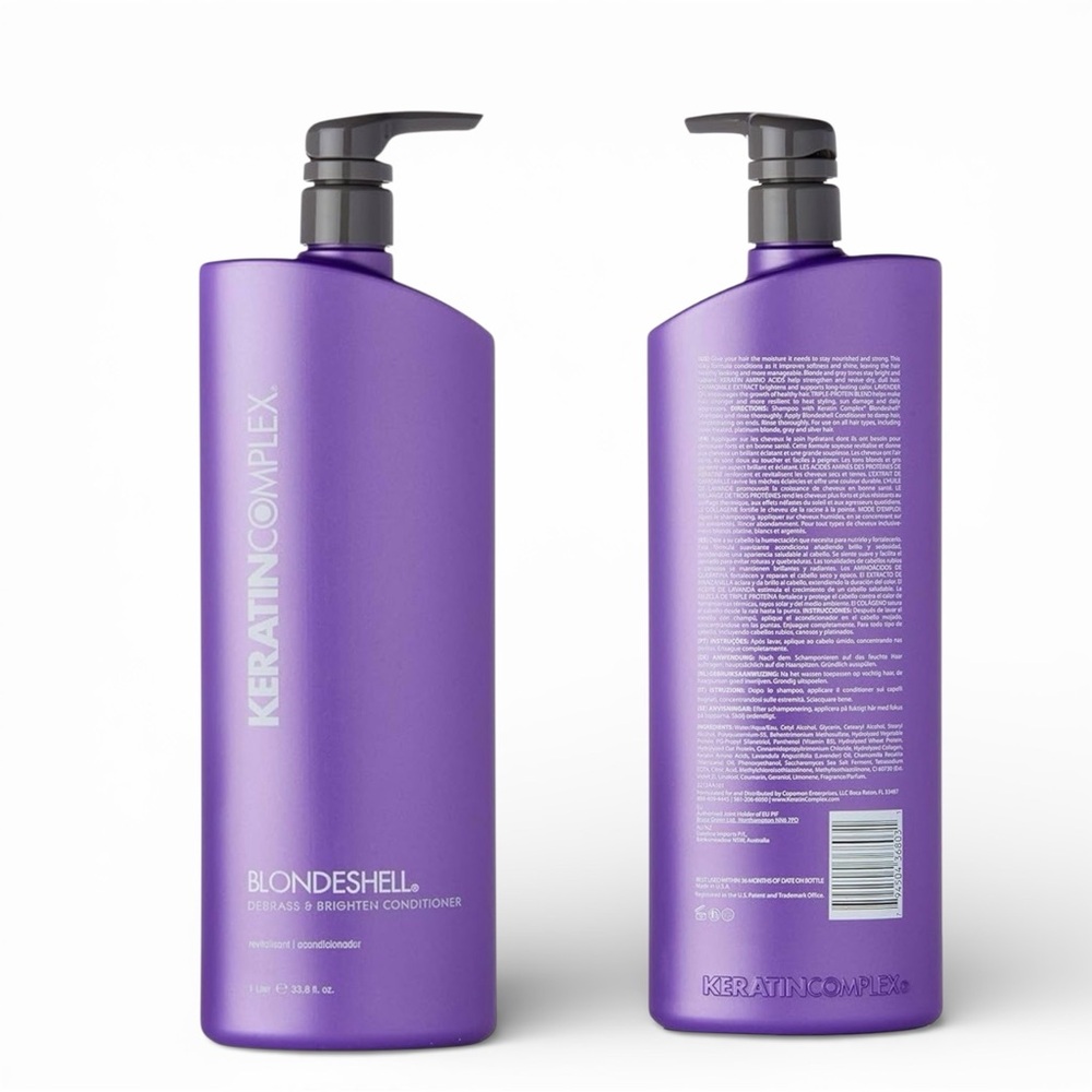Keratin Complex BLONDESHELL Debrass & Brighten Shampoo 33.8 fl oz - Picture 3 of 5